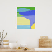 abstracte schilderkunst poster (Keuken)