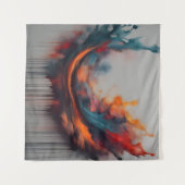 Abstracte schilderkunst wandkleed (Voorkant (horizontaal))