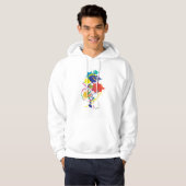 Abstracte schildersplatter Art Modern Cool.ai Hoodie (Voorkant volledig)