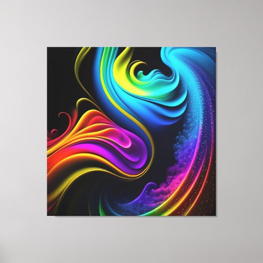 Abstracte schildersplatter — canvas afdrukken (Voorkant)