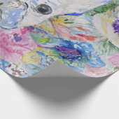 Abstracte schilderverf voor waterverf met bul cadeaupapier (Hoek)