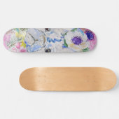 Abstracte schilderverf voor waterverf met bul skateboard (Horizontaal)