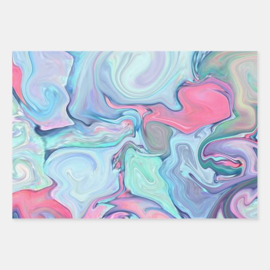 Abstracte schilderverven inpakpapier vel (Voorkant)