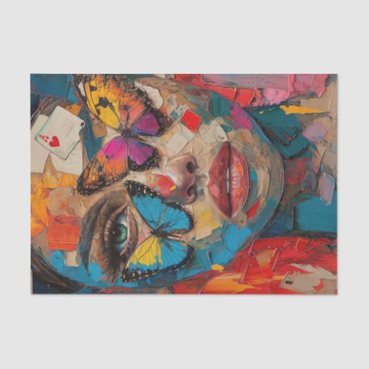 Abstracte schoonheden2 tissuepapier (Voorkant)