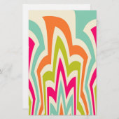 Abstracte schoonheid briefpapier (Voorkant / Achterkant)