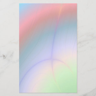 Abstracte schrijfbenodigdheden voor regenboogregen briefpapier