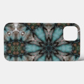 Abstracte Sci-fi Turquoise Star Windmill Case-Mate iPhone Case (Achterkant (horizontaal))