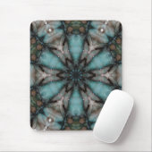 Abstracte Sci-fi Turquoise Star Windmill Muismat (Met muis)