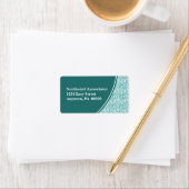 Abstracte scriptadreslabel etiket (Insitu)