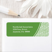 Abstracte scripts Terug Adres Label (Insitu)