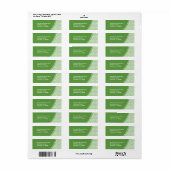 Abstracte scripts Terug Adres Label (Full Sheet)