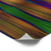 Abstracte seaweed-kunst poster (Hoek)