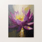 Abstracte Serene Lotus Fine Art Legpuzzel (Verticaal)