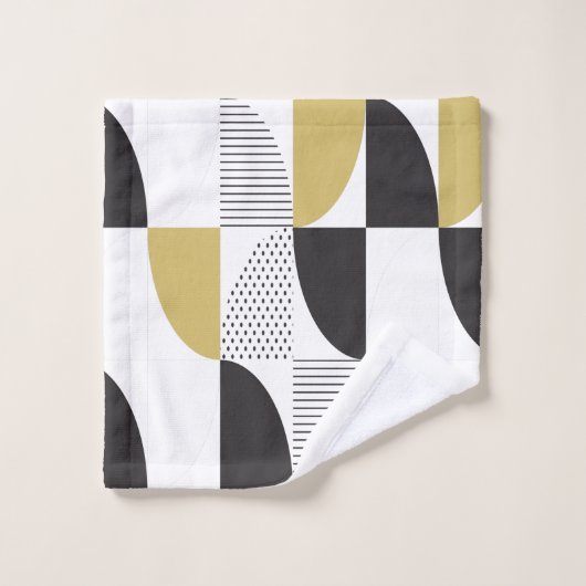 Abstracte set handdoeken (Wasdoekje)