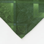 Abstracte Shamrocks Fleece Deken (Hoek)