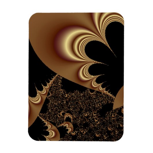 Abstracte Shimmering Gold Parachutes Magneet (Verticaal)