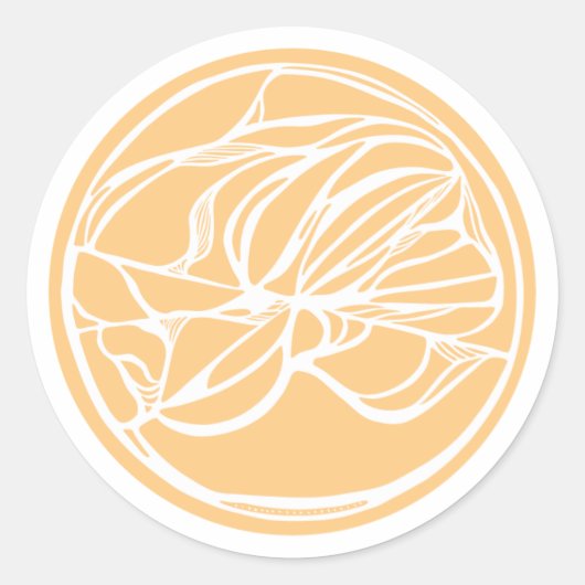 Abstracte Sigil-Sticker Ronde Sticker (Voorkant)