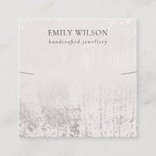 Abstracte Silver Rainfall Ketting Band Sjabloon Vierkante Visitekaartje