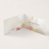  Abstracte Sjabloon Modern Handgeschreven Script Visitekaartjes (Binnen)