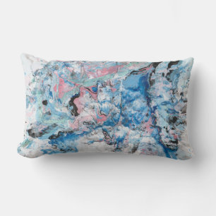 Abstracte Sjabloon Modern Roze Blauw Paars Kussen