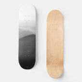 Abstracte skateboard zwart-wit foto (Voorkant)