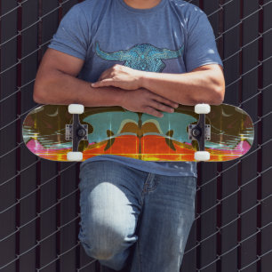 Abstracte skateboardgraffiti skateboard