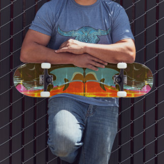 Abstracte skateboardgraffiti skateboard