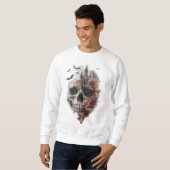 Abstracte Skull Art Sweatshirt (Voorkant volledig)