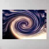 Abstracte Sky Twirl Poster (Voorkant)