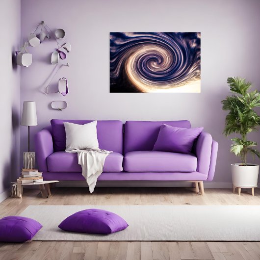 Abstracte Sky Twirl Poster