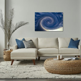 Abstracte Sky Twirl Poster