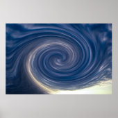 Abstracte Sky Twirl Poster (Voorkant)