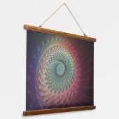 Abstracte slak Kleurrijke Moderne Fractal Art Hangend Wandkleed (Gebogen)