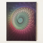Abstracte slak Kleurrijke Moderne Fractal Art Planner (Achterkant)
