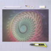 Abstracte slak Kleurrijke Moderne Fractal Art Tissuepapier (Craft)
