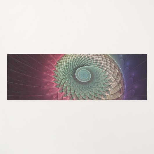 Abstracte slak Kleurrijke Moderne Fractal Art Yogamat (Voorkant (horizontaal))