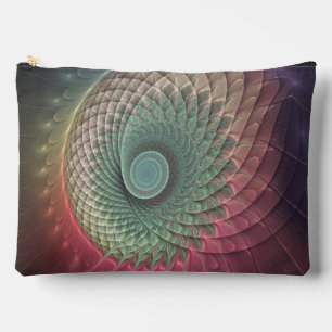 Abstracte slakkenkleurrijke moderne fractale kunst etui