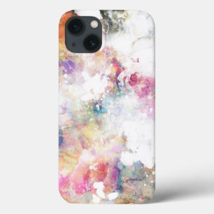 Abstracte slijptextuur met waterverf verf 2 iPhone 13 hoesje