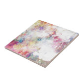 Abstracte slijptextuur met waterverf verf 2 tegeltje (Zijkant)