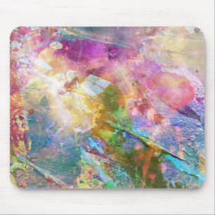 Abstracte slijptextuur met waterverf verf 3 muismat