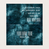 Abstracte slijptextuur visitekaartjes (Buitenkant ongevouwen)