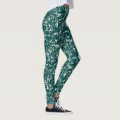Abstracte smaragdgroene leggings (Rechts)