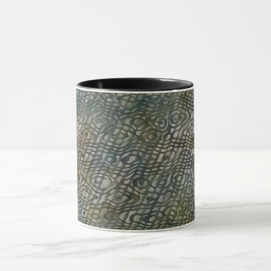 Abstracte Snakeskin Art Mok Cup (Midden)