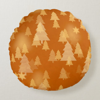 Abstracte sneeuwvlokken. 2d illustratie. Kerstmis Rond Kussen