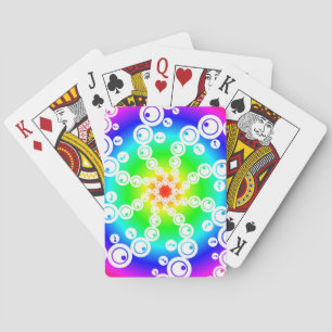 Abstracte snijcirkel pokerkaarten