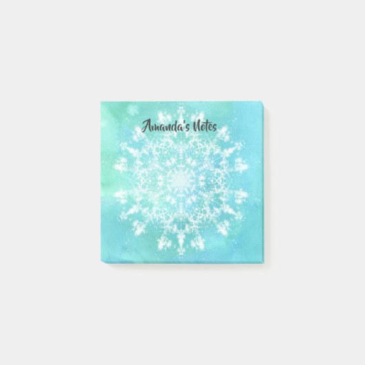 Abstracte Snowflake Post-it® Notes (Voorkant)