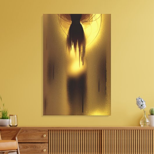 Abstracte Soulless Canvas afdrukken (Insitu (Woonkamer))