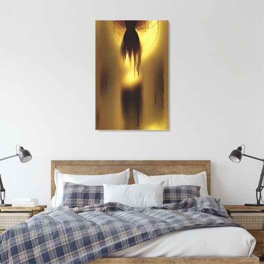 Abstracte Soulless Canvas afdrukken (Insitu (Slaapkamer))