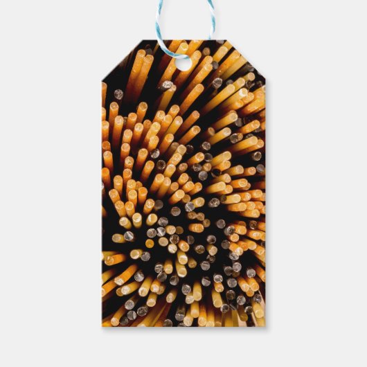 Abstracte Spaghetti Cadeaulabel (Voorkant)