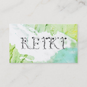*~* Abstracte spannende verfstreken REIKI Ivy Visitekaartje